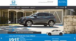 Desktop Screenshot of billpagehondaoffers.com